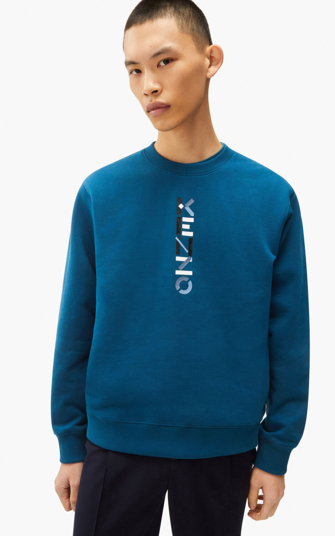 Sudadera Kenzo The Invierno Capsule Logo Hombre Azules ZMS867431